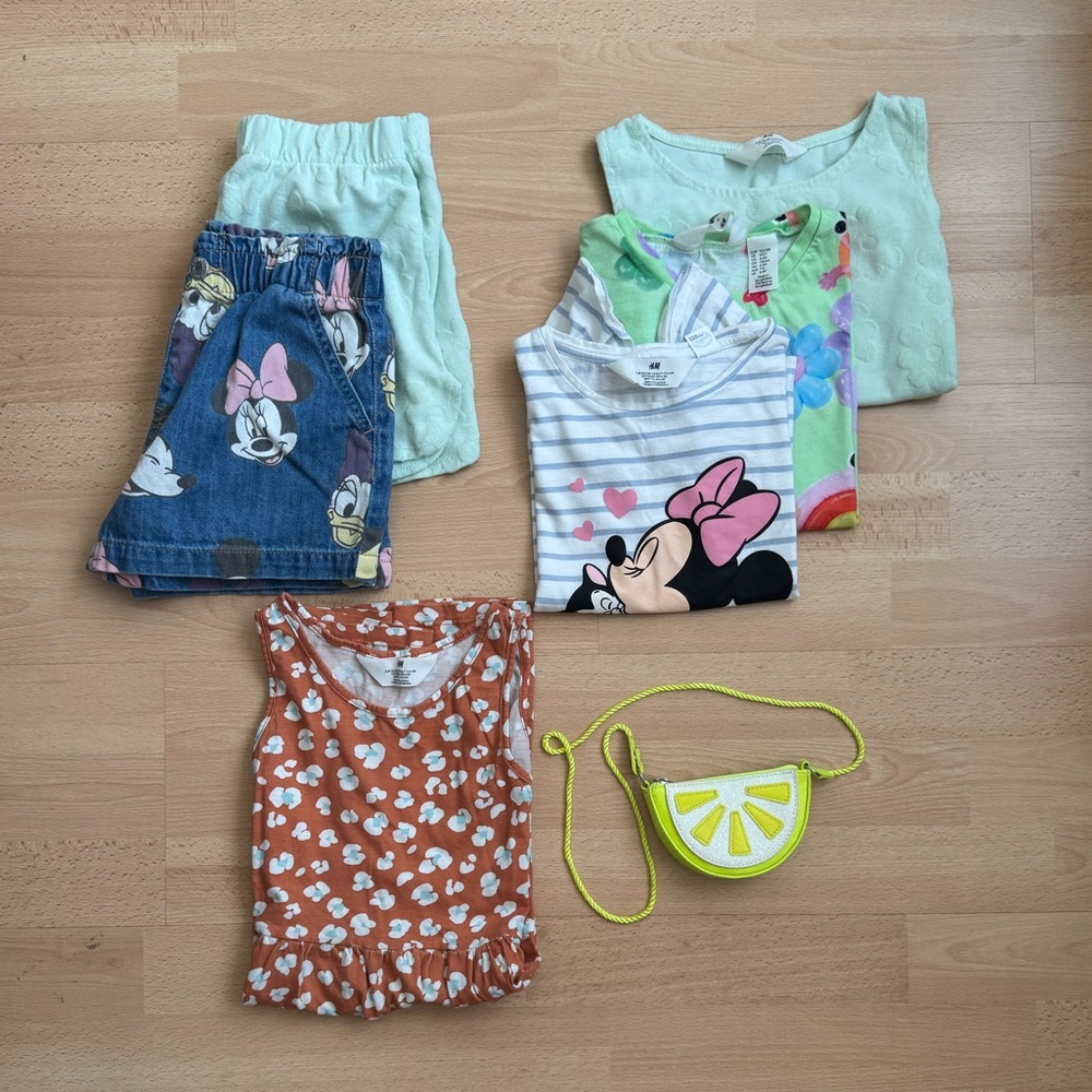 Kids Clothing Bundle with Lime Purse